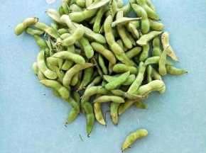 市场买来的毛豆