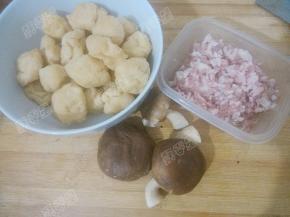 油泡、肉末、香菇