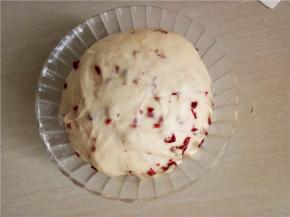 发酵好的面团。