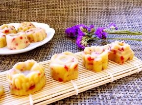 美味又蔓越梅绿豆糕就做好啦
