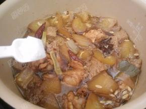 煮好之后加入盐调味即可