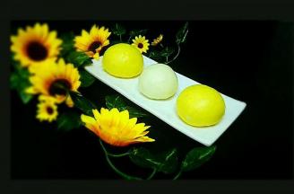 成品图，摆盘下，高大上馒头