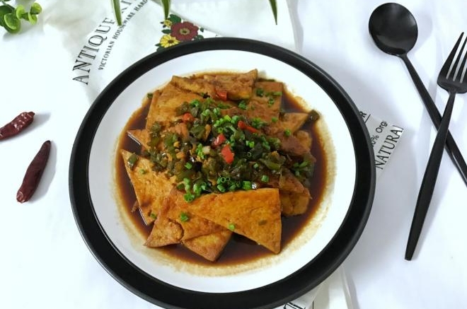 家常香煎豆腐
