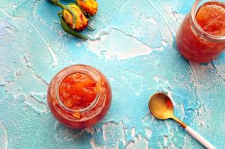 美味的水蜜桃果酱就做好了