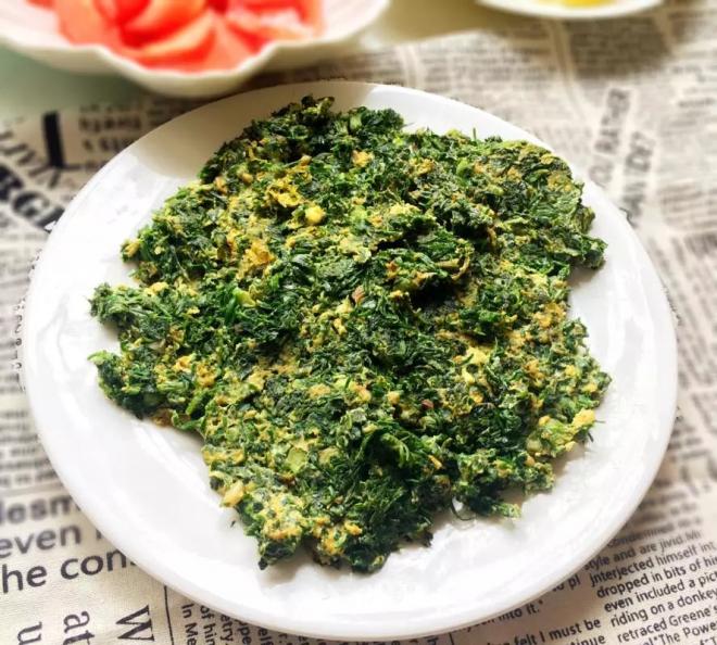 荠菜炒鸡蛋