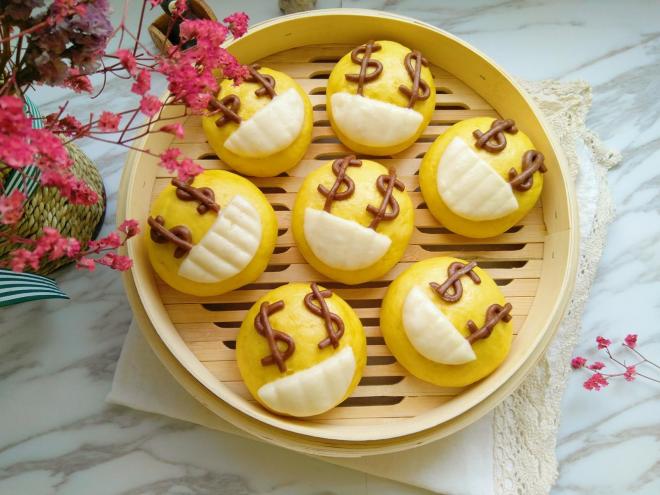 恭喜发财美元花样餐包