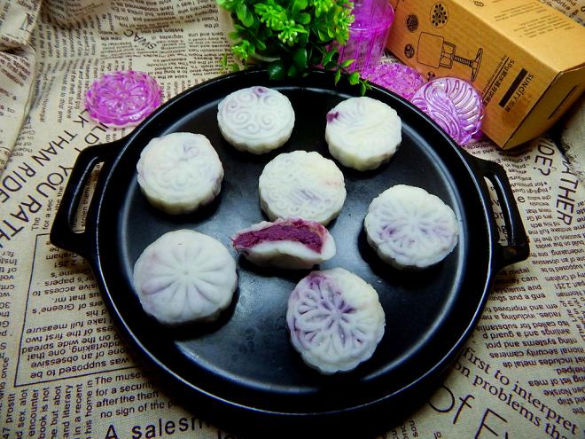 晨阳月饼模具-紫薯冰皮月饼