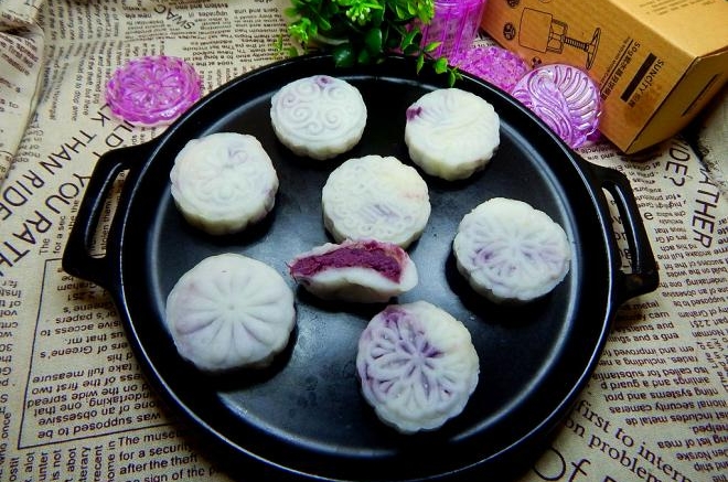 晨阳月饼模具-紫薯冰皮月饼