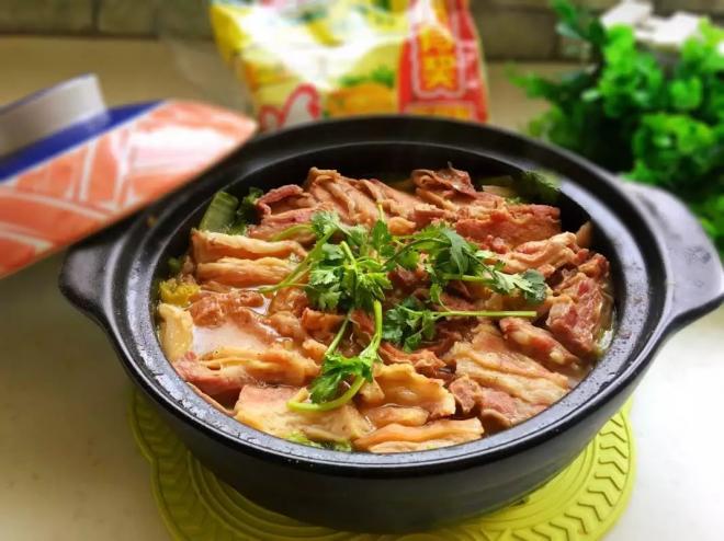砂锅羊肉炖白菜