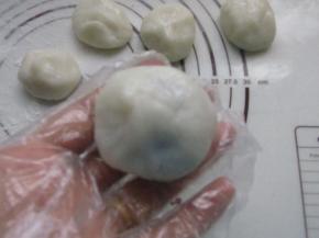 包紧，团圆即可。