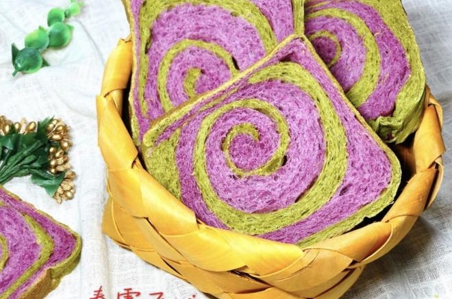 紫薯抹茶土司