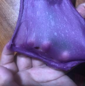 最后拉出比较薄的膜