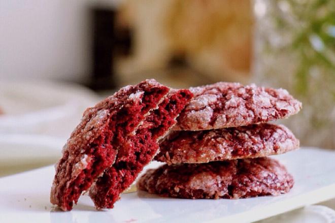 裂纹红丝绒曲奇