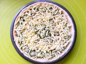 再撒上马苏里拉奶酪