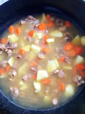 加入浸过菜的水