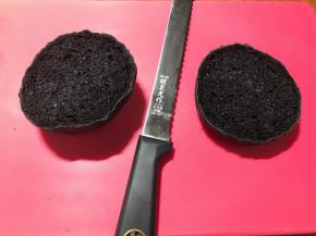 面包上下一分为二