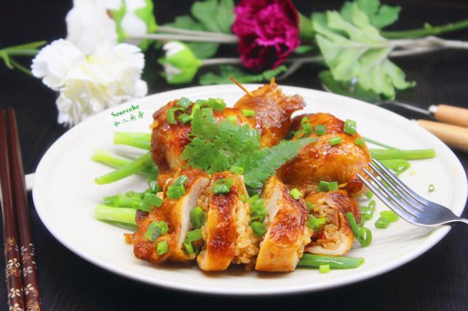 外脆里香的鸡腿包饭