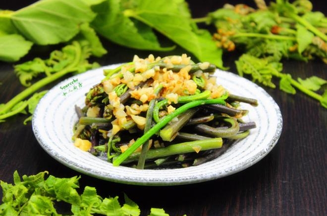 蒜蓉炒蕨菜