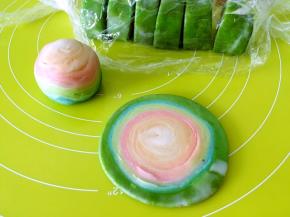 用擀面杖擀的大一些