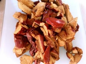 红枣去核切碎块