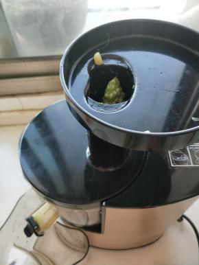 在放入一些苦瓜，