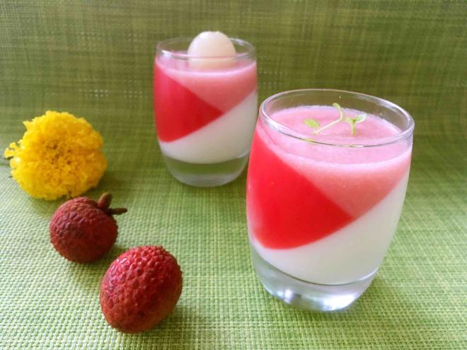 荔枝西瓜酸奶冻