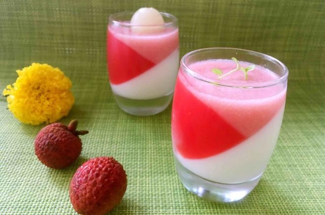 荔枝西瓜酸奶冻