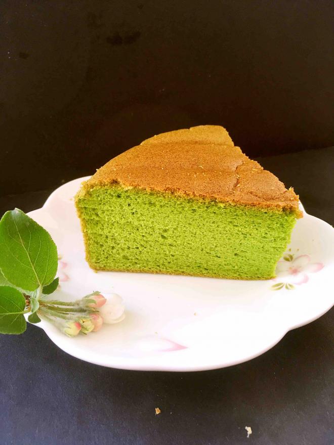 菠菜戚风蛋糕
