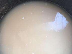 将发酵好的麦芽水凉透，过滤出水份，有榨汁机可以用榨汁机，我没有，用布一点点挤出来的，很累人的