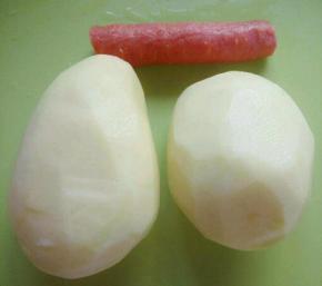 材料洗干净去皮