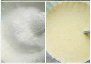 继续筛入面粉，搅拌均匀成流动状