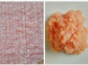 猪肉剁成末