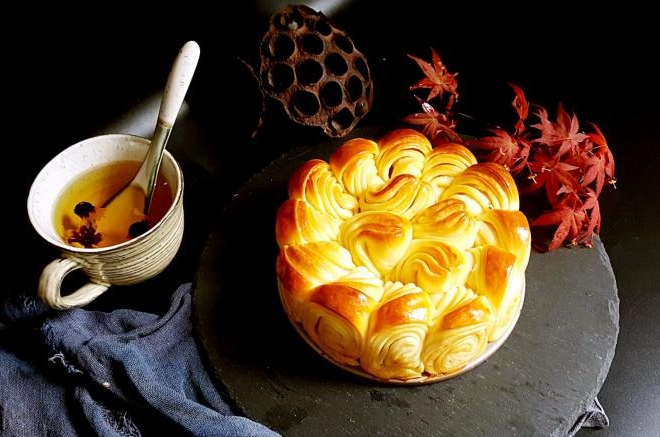 黄油手撕面包卷