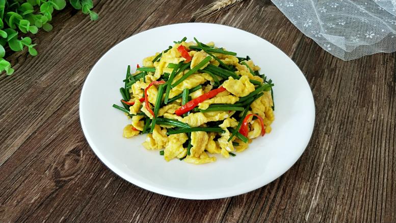 快手菜之韭苔炒鸡蛋