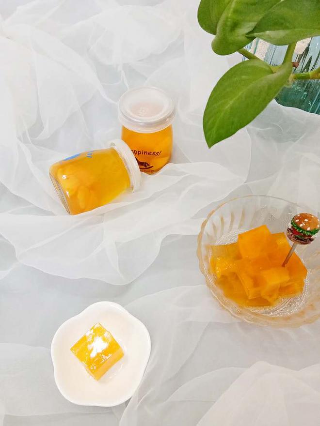 橙汁芒果果肉果冻