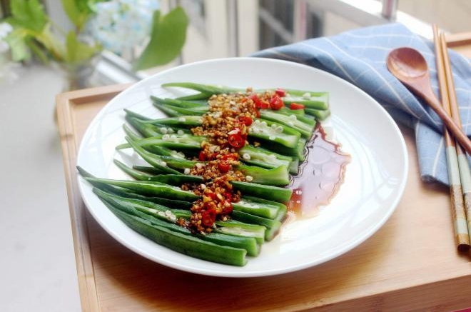 凉拌秋葵