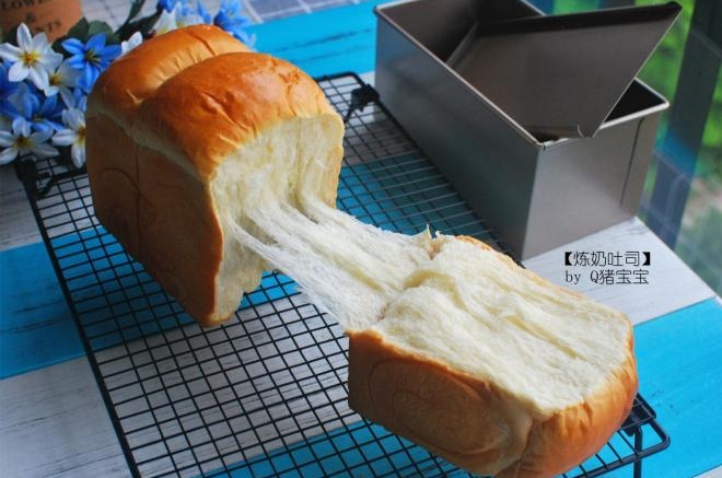 炼奶吐司，松软好拉丝