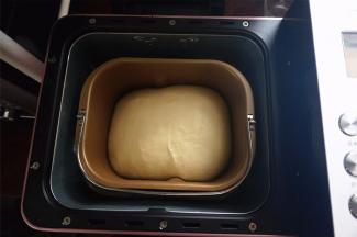 盖上保鲜膜，启动酸奶发酵程序，将面团发酵至两倍大。