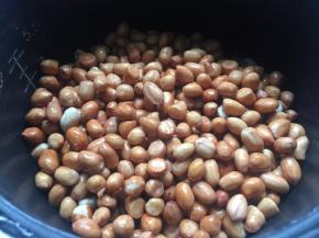 花生米，清洗干净；浸泡10分钟；