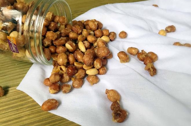 香脆裹面花生米