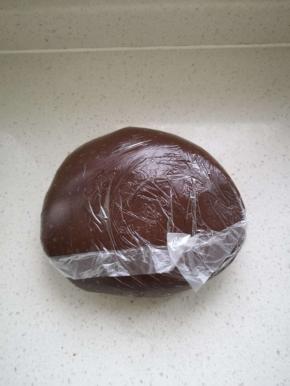 把面皮的材料混合均匀，装袋静置30分钟或者1个小时