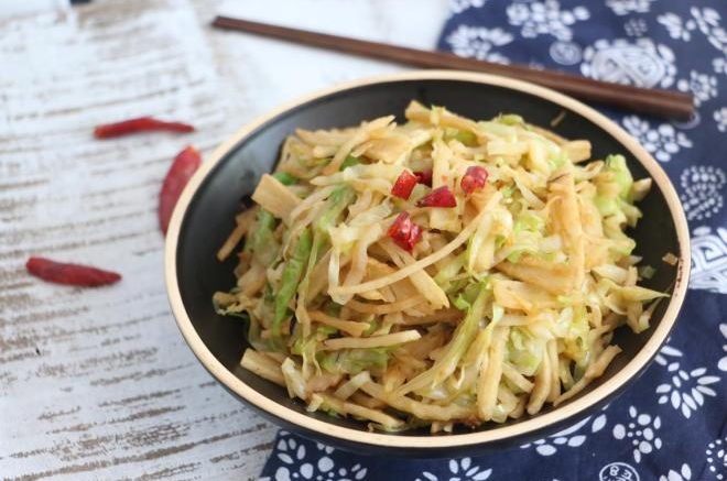 家常素炒饼