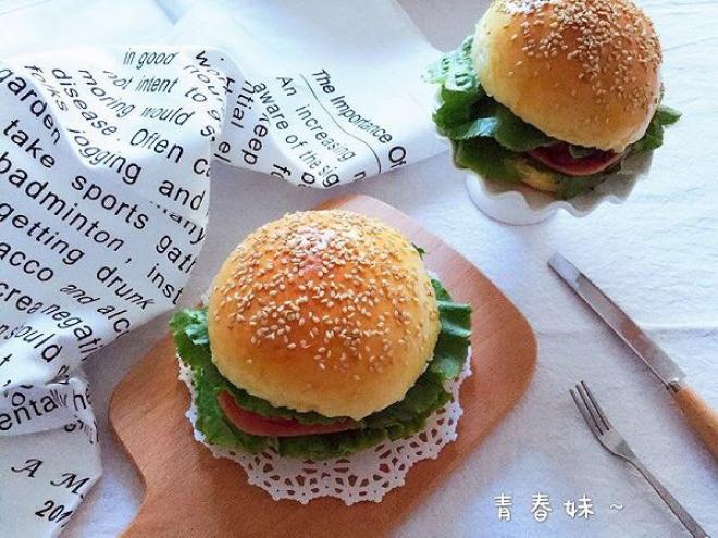 蜜汁鸡腿汉堡