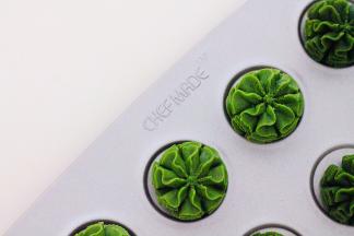 装入裱花袋后切记多揉几下，就特别好挤了，花纹需要不断练习（8齿网红曲奇专用裱花嘴）