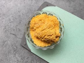 最后蘸满面包糠