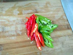 青红椒切片