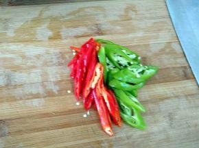 青红椒切片