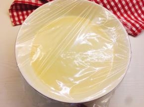 轻轻搅拌均匀后盖上保鲜膜发酵半小时左右