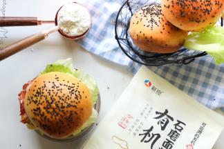 成品图汉堡。！