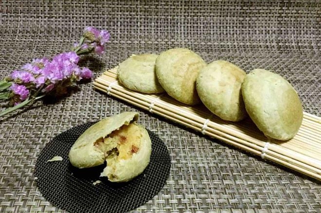 抹茶绿豆酥